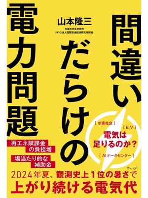 cover image of 間違いだらけの電力問題